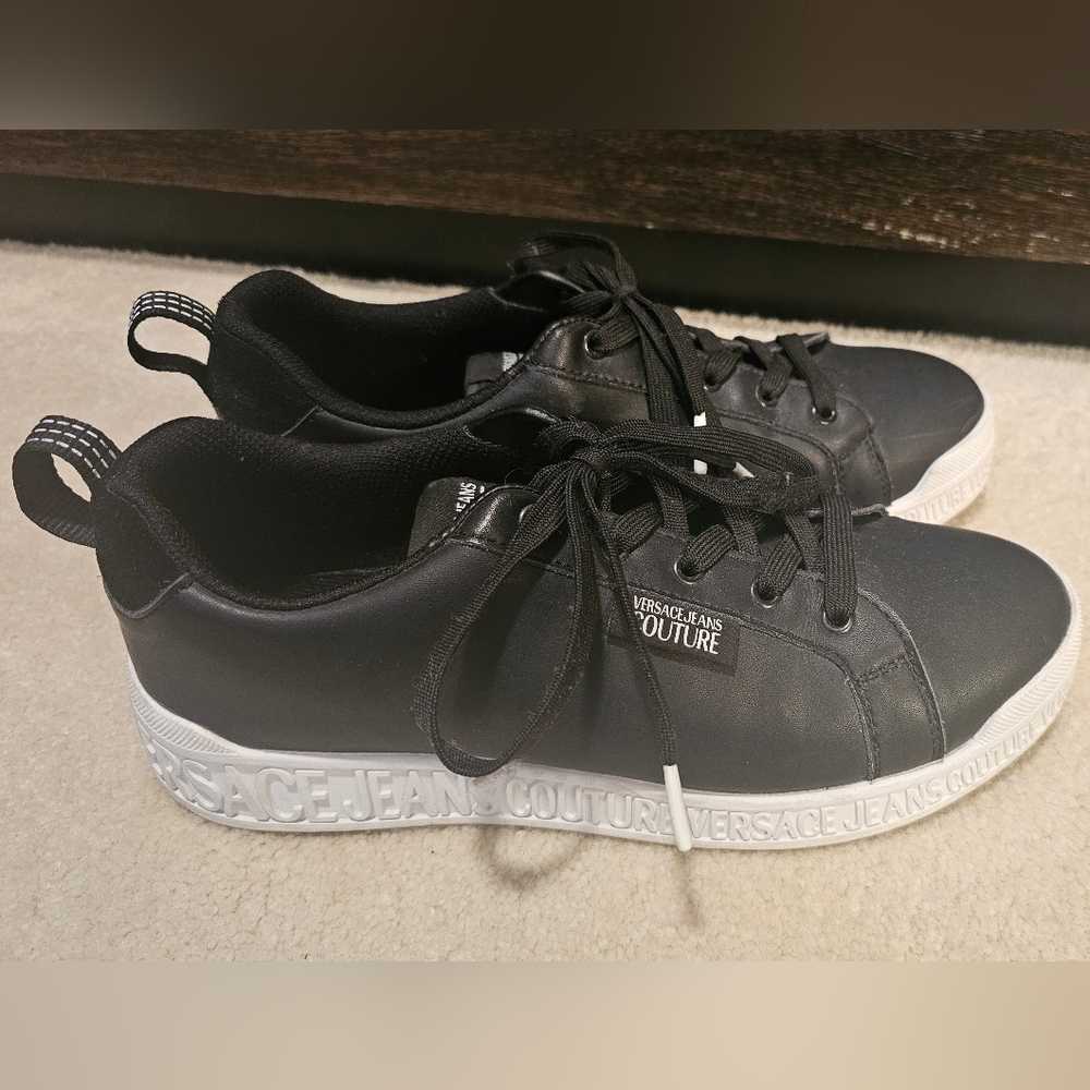 Versace Jeans Couture Black and White Sneakers